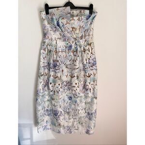 ELLIATT Madrid Strapless Lace Bohemian Cocktail Party Dress Size 10